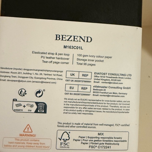 Bezend Black Pocket Size Planner - Picture 3 of 3